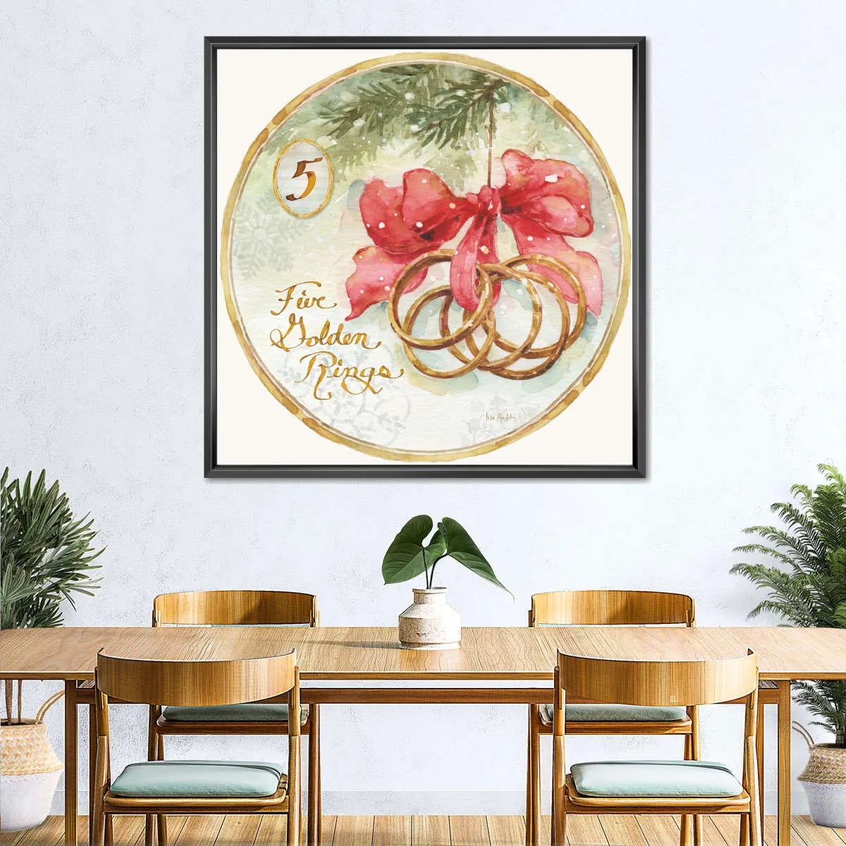 12 Days Of Christmas V Round Wall Art