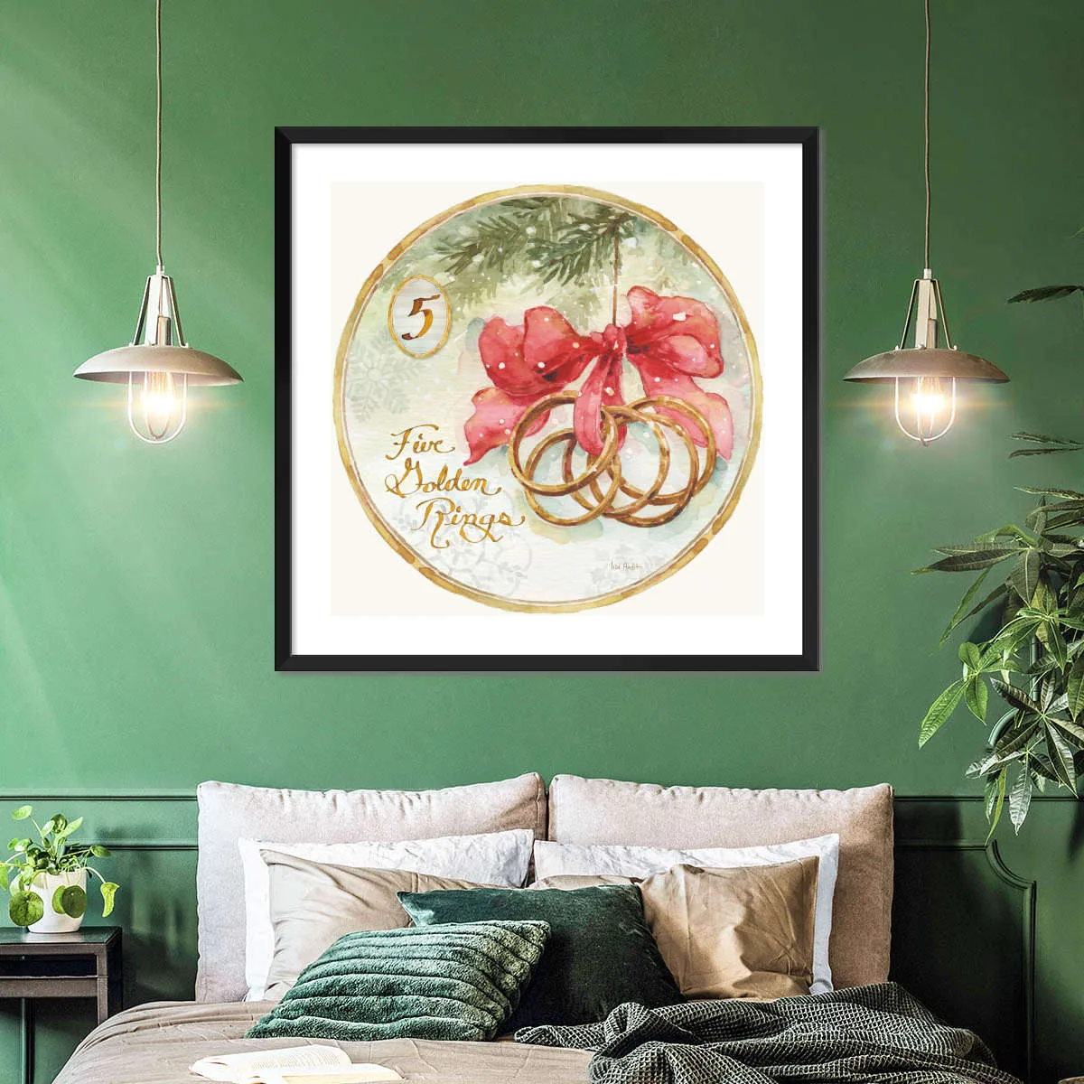 12 Days Of Christmas V Round Wall Art