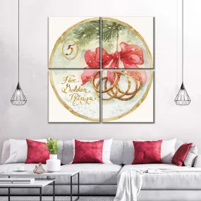 12 Days Of Christmas V Round Wall Art