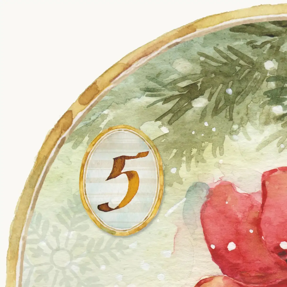 12 Days Of Christmas V Round Wall Art