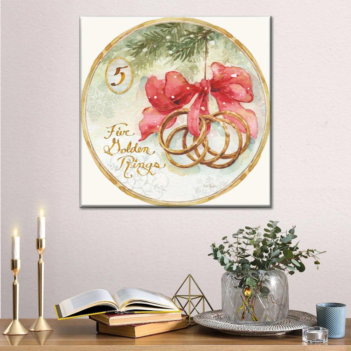 12 Days Of Christmas V Round Wall Art