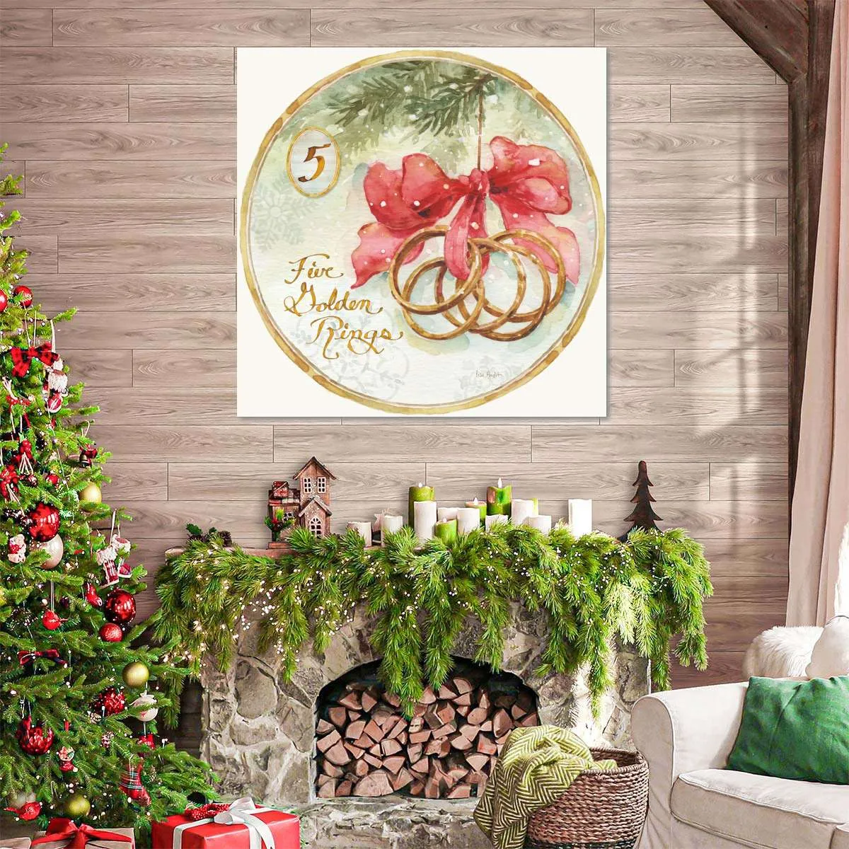 12 Days Of Christmas V Round Wall Art