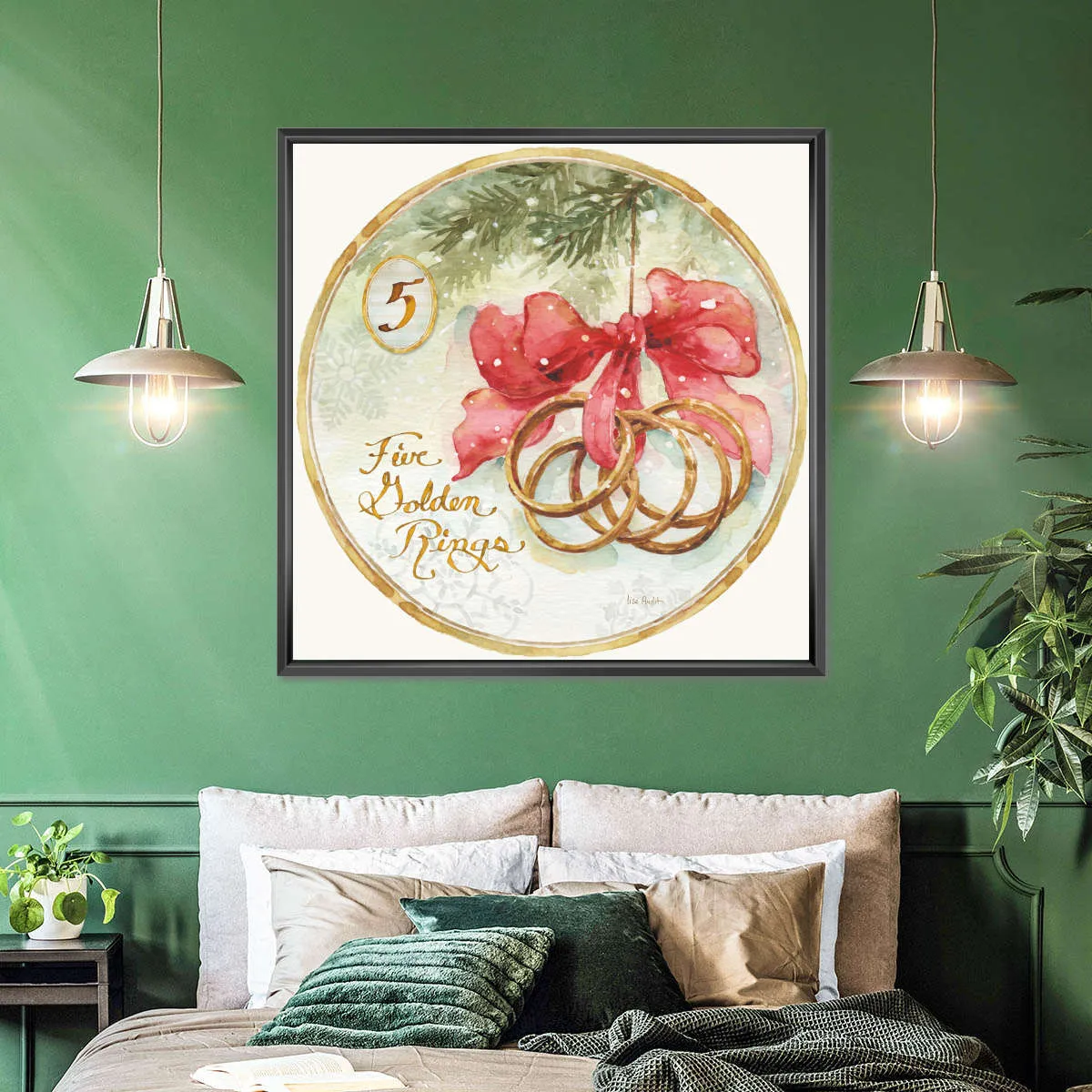 12 Days Of Christmas V Round Wall Art