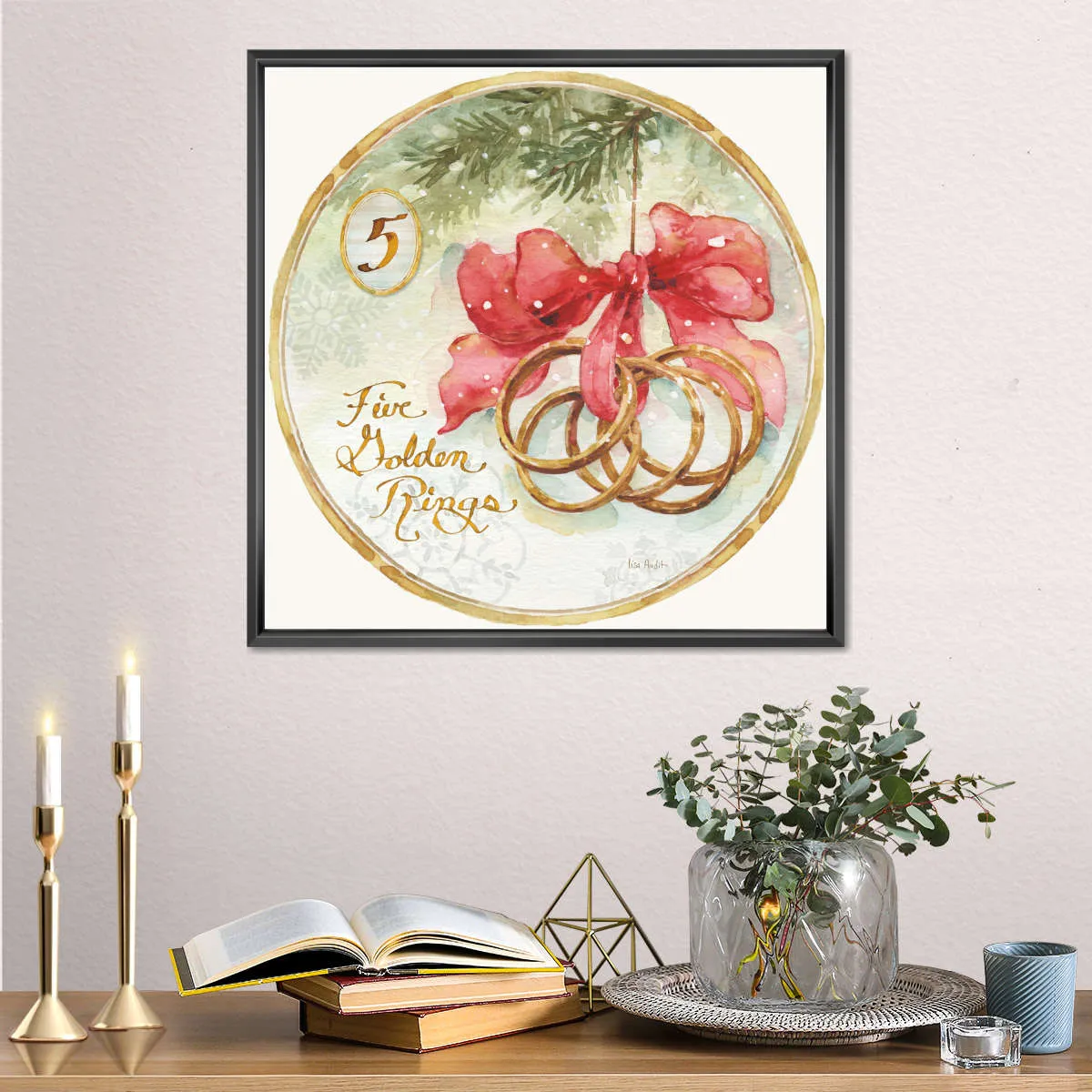 12 Days Of Christmas V Round Wall Art