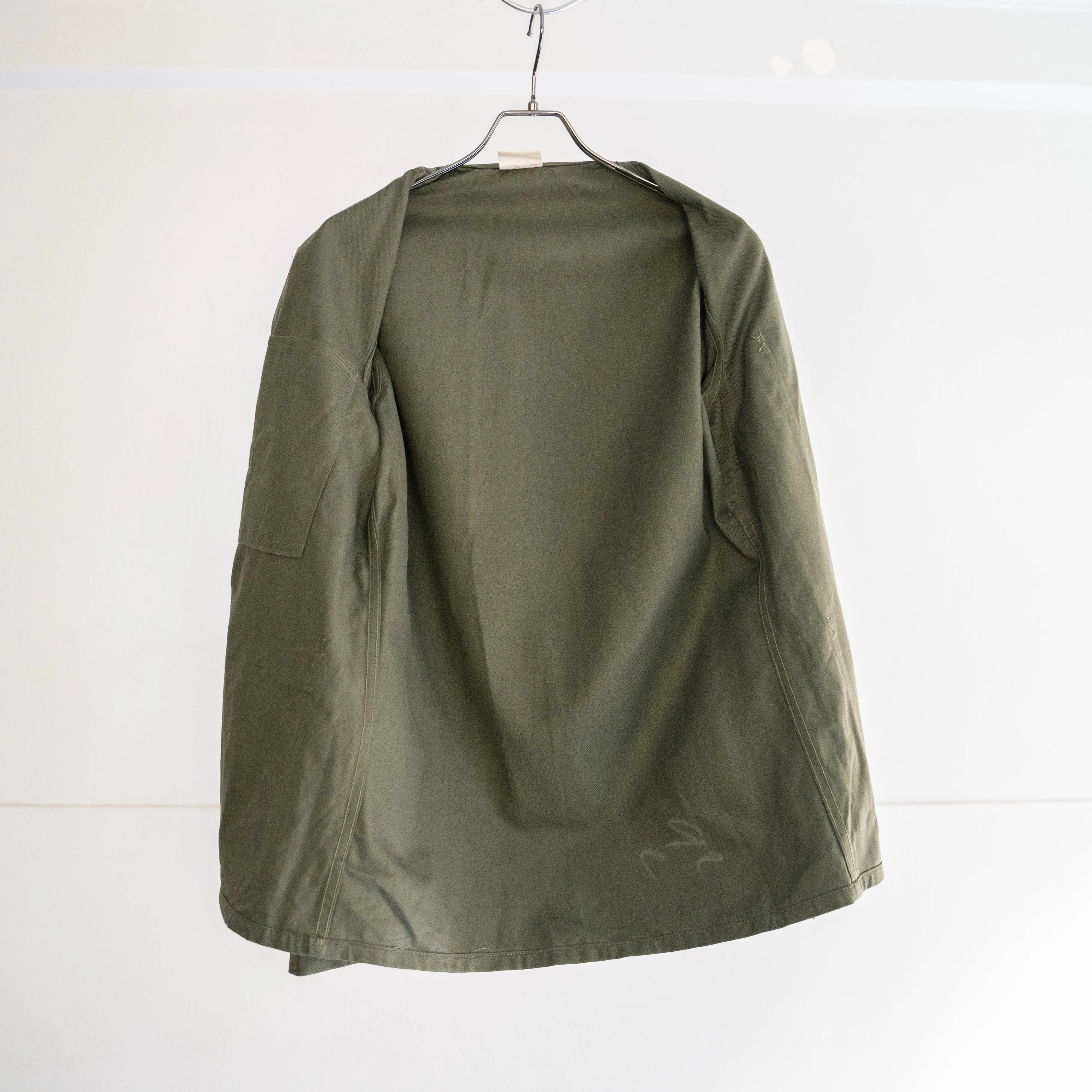 1950-60s French military green work jacket 'dead stock'