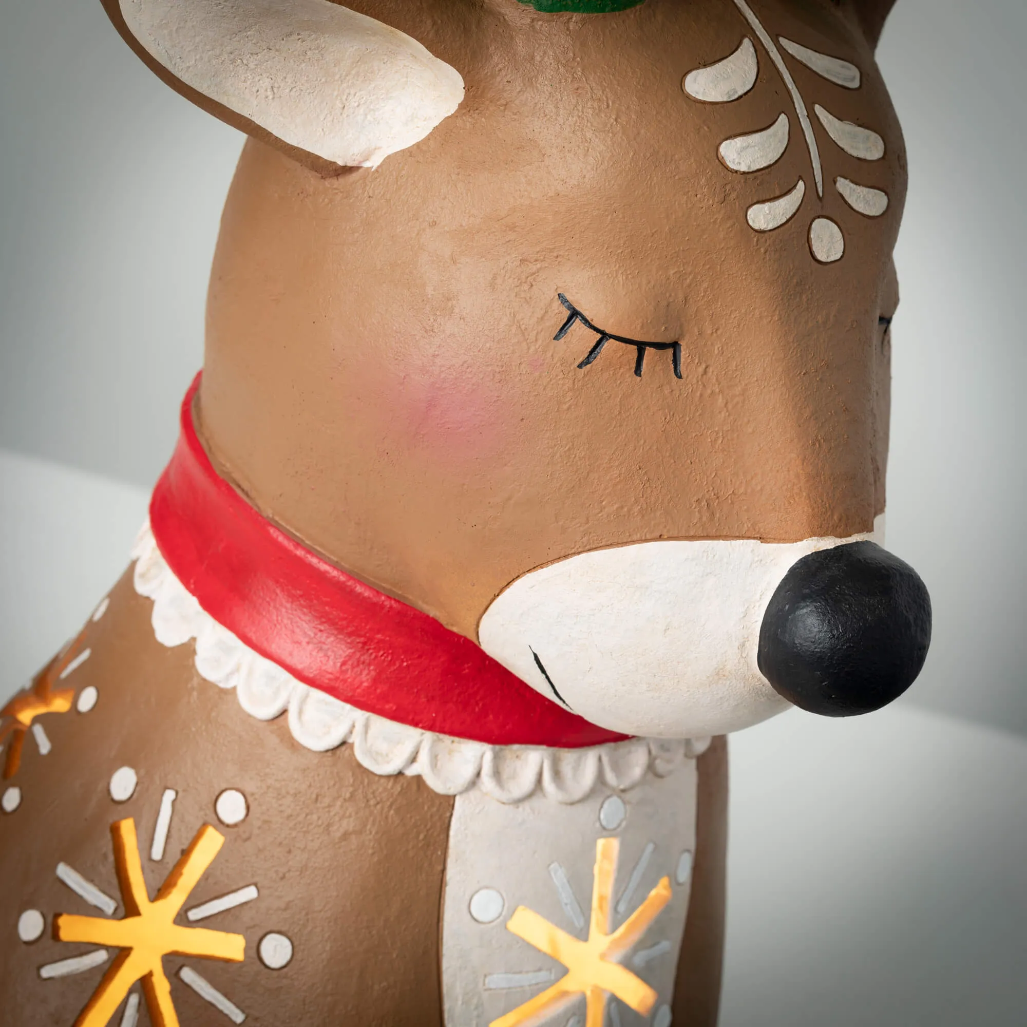 24.5"H Sullivans Outdoor Lighted Reindeer, Multicolored