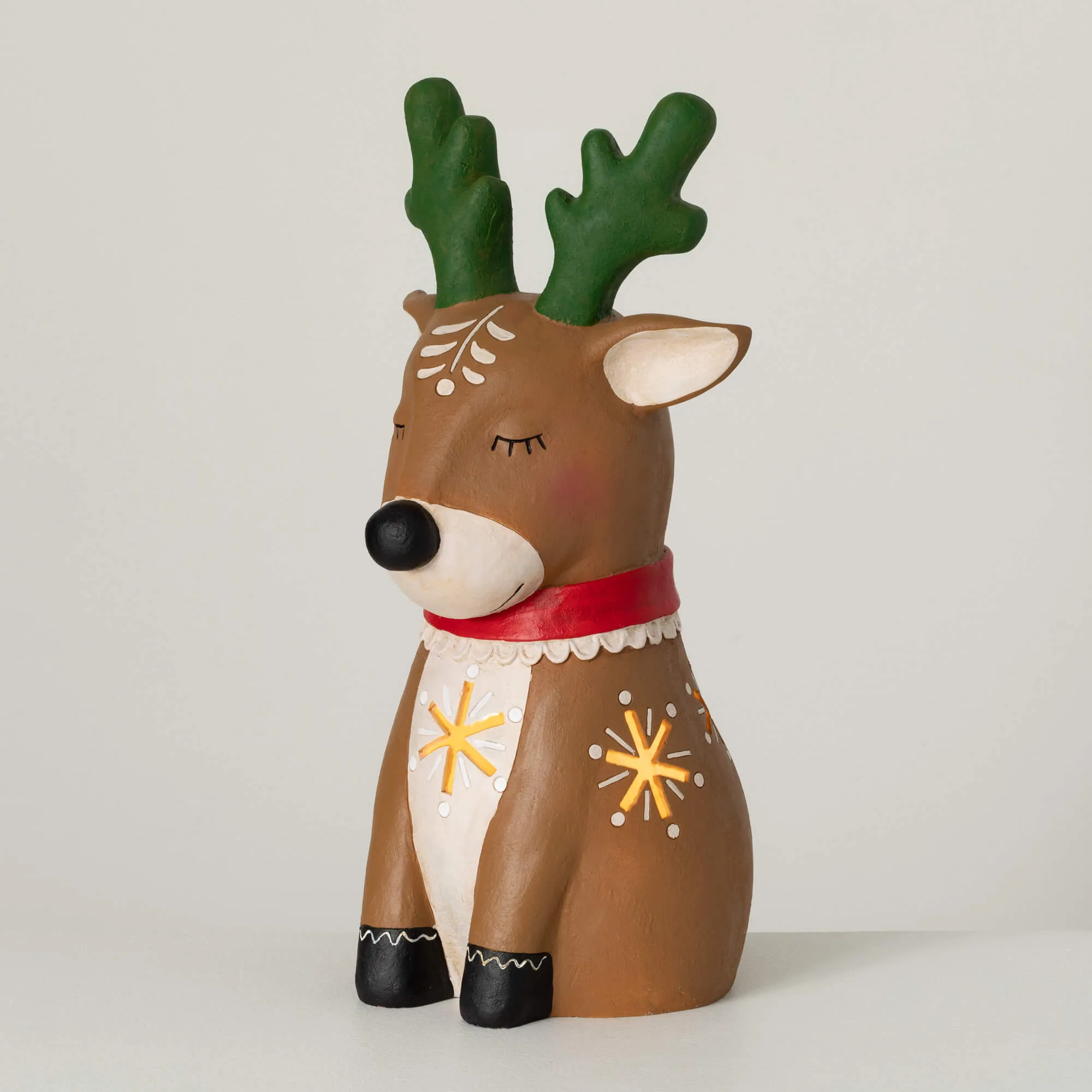 24.5"H Sullivans Outdoor Lighted Reindeer, Multicolored