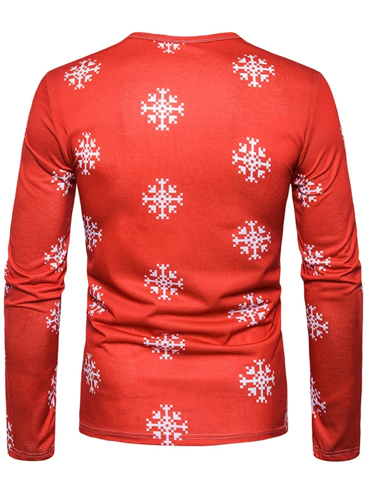 3D Reindeer Christmas Crew Neck Shirt