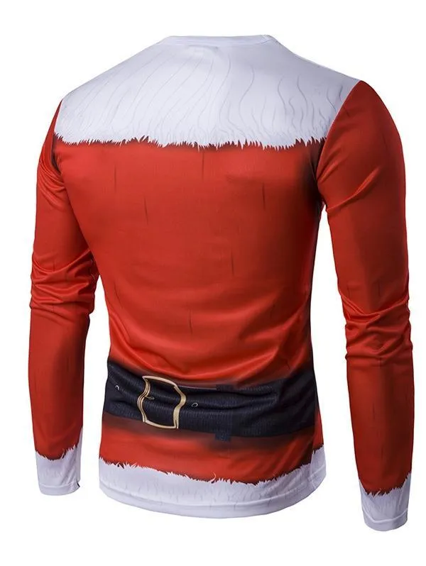 3D Santa Claus Christmas Mens Shirt