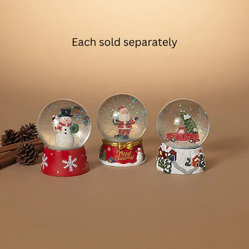 4.13" Resin Holiday Water Globe