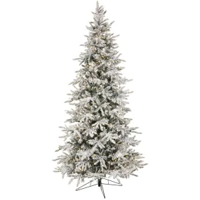 9' Flocked Slim Balsam Tree