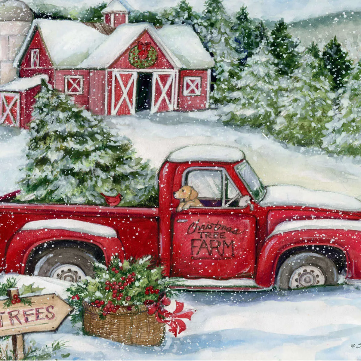 A Christmas Tree Farm Wall Art