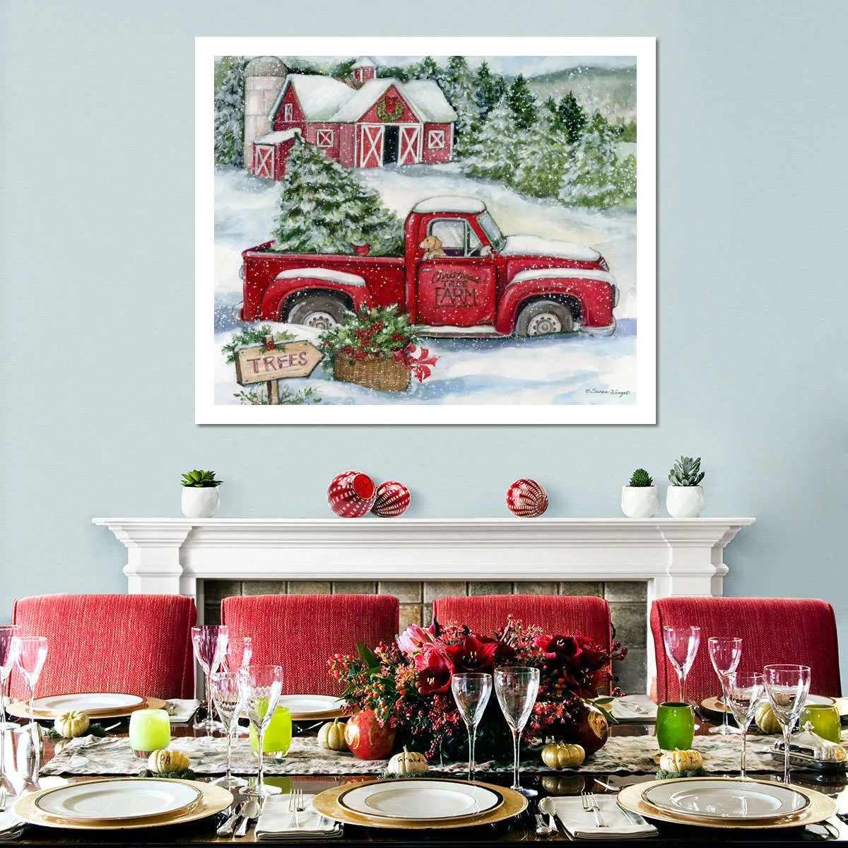 A Christmas Tree Farm Wall Art