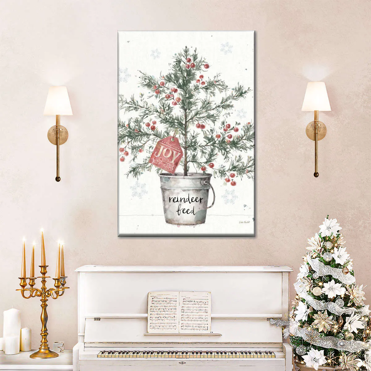 A Christmas Weekend I Greenery Wall Art