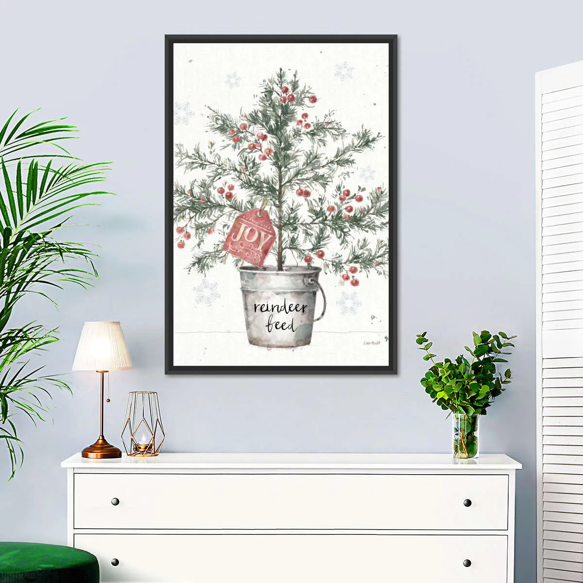 A Christmas Weekend I Greenery Wall Art