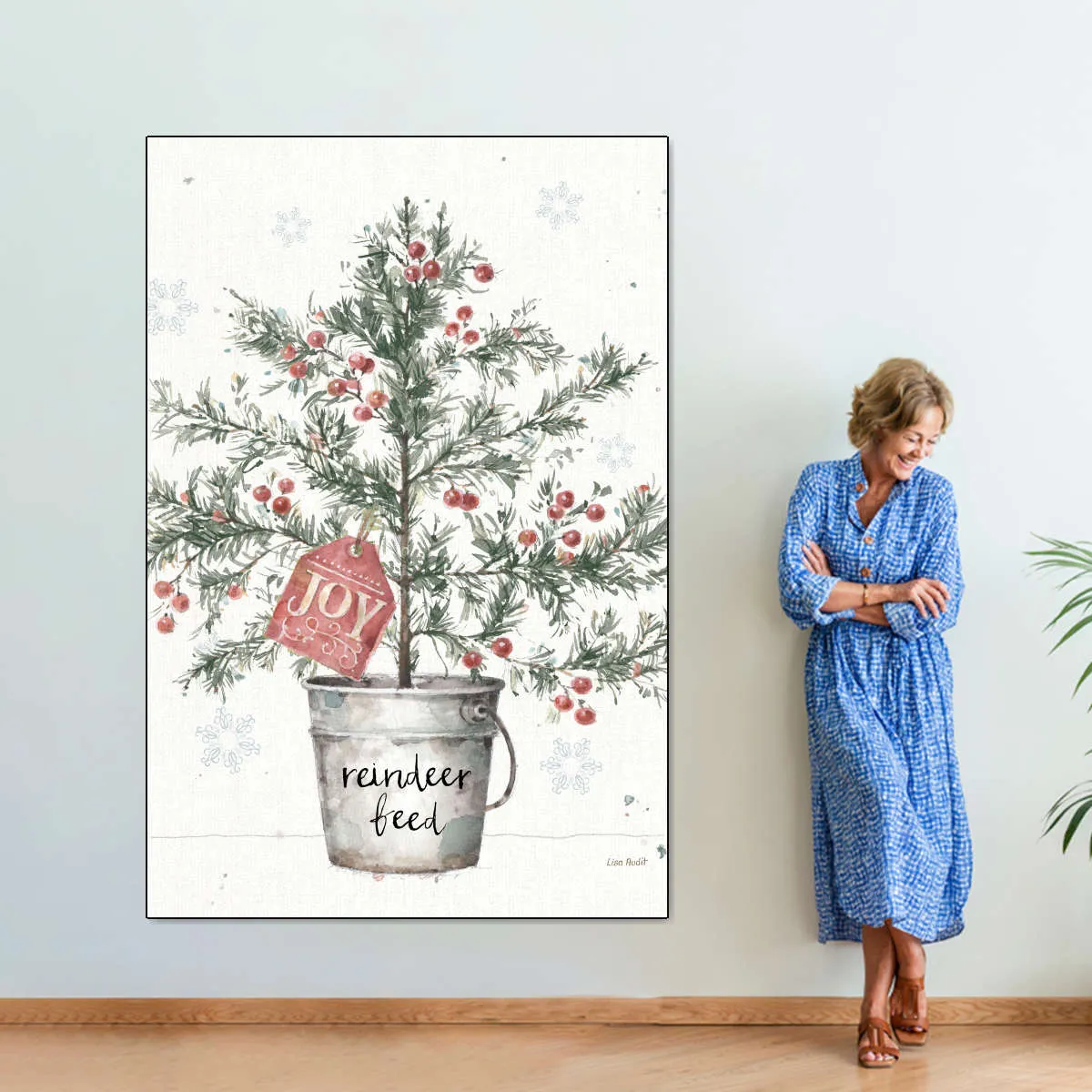 A Christmas Weekend I Greenery Wall Art