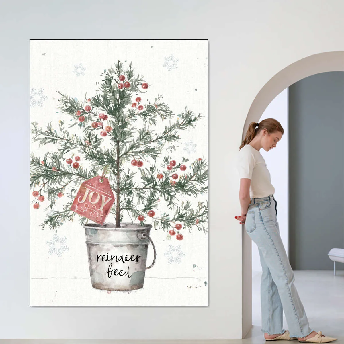 A Christmas Weekend I Greenery Wall Art