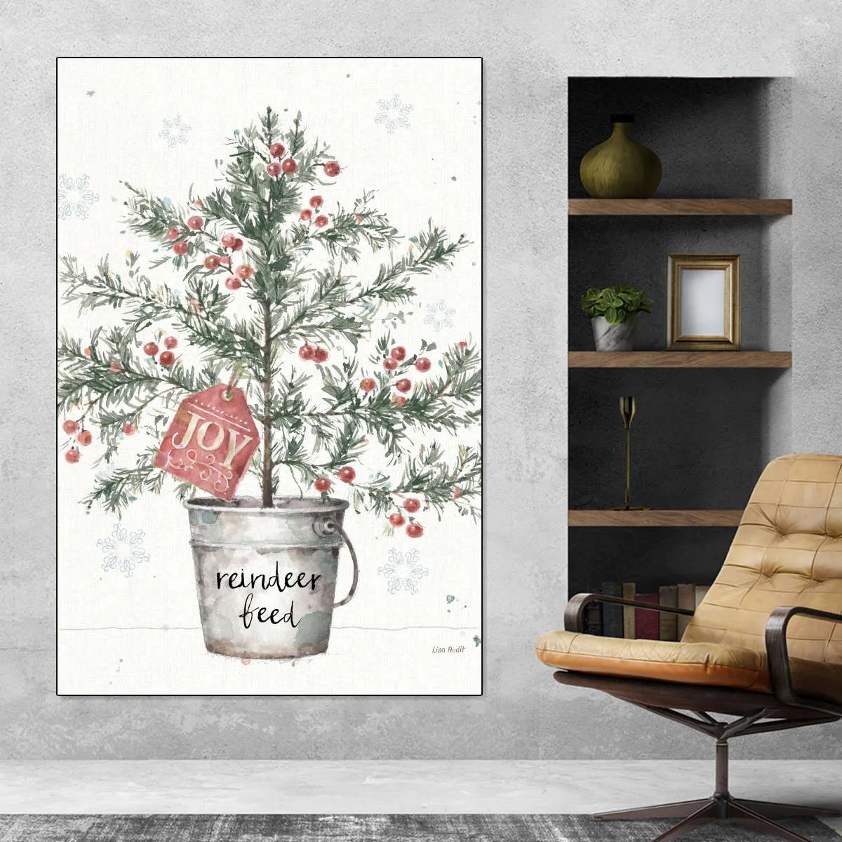 A Christmas Weekend I Greenery Wall Art