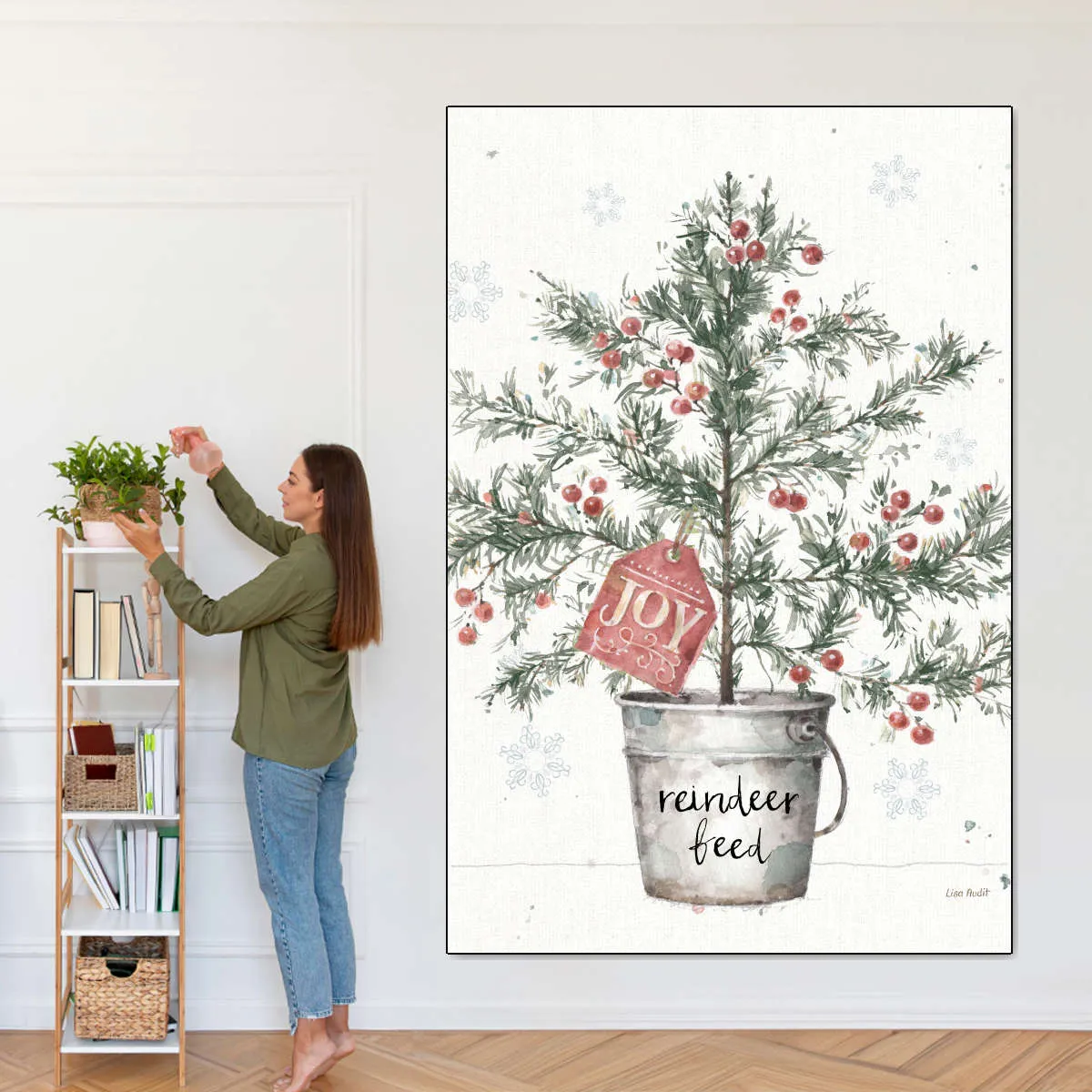 A Christmas Weekend I Greenery Wall Art