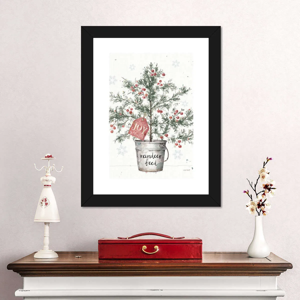 A Christmas Weekend I Greenery Wall Art