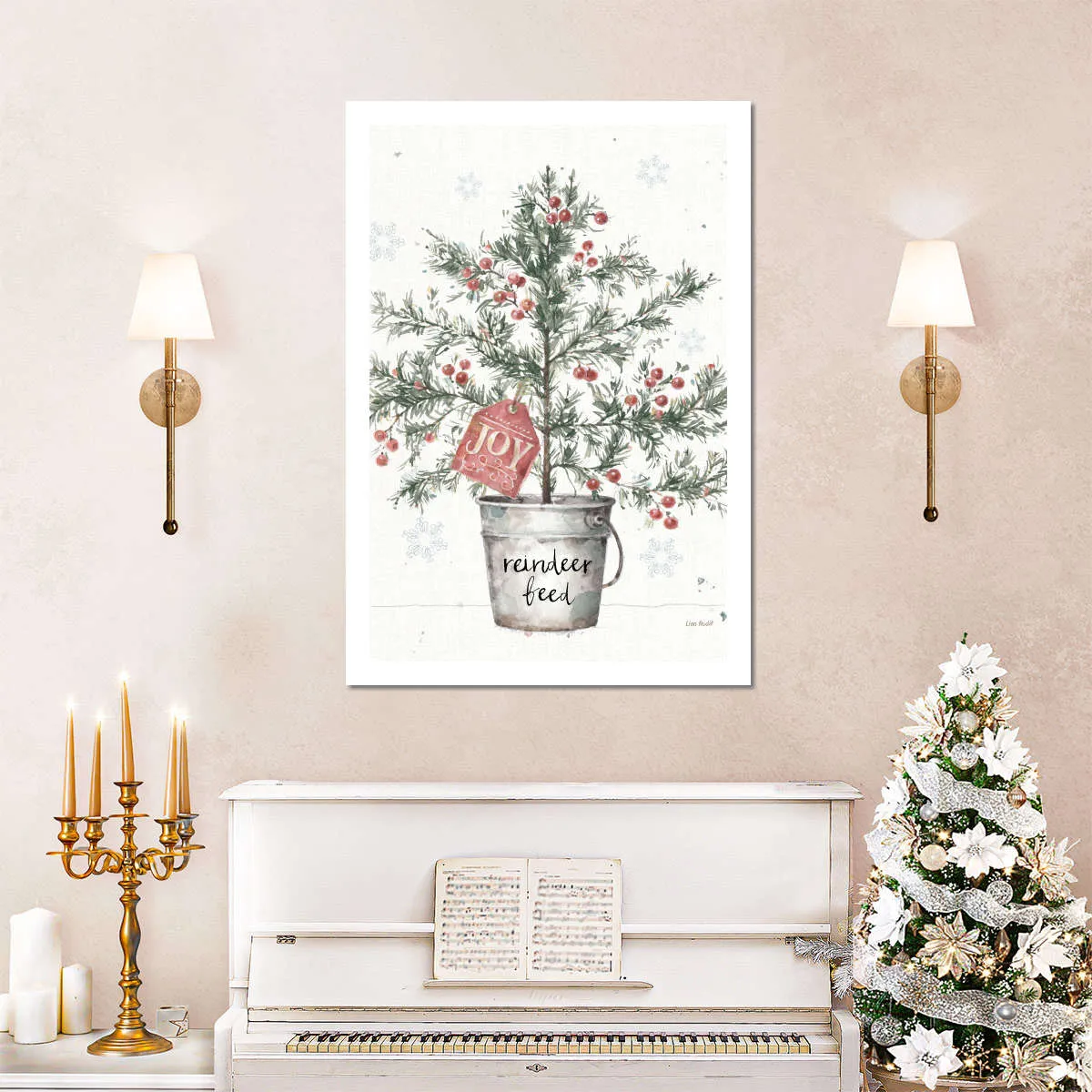 A Christmas Weekend I Greenery Wall Art