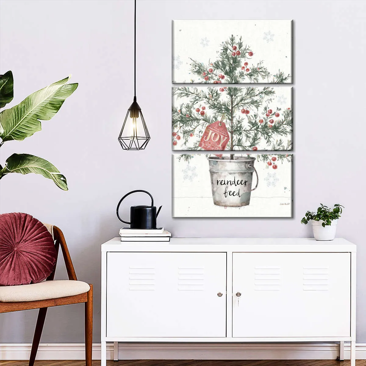 A Christmas Weekend I Greenery Wall Art