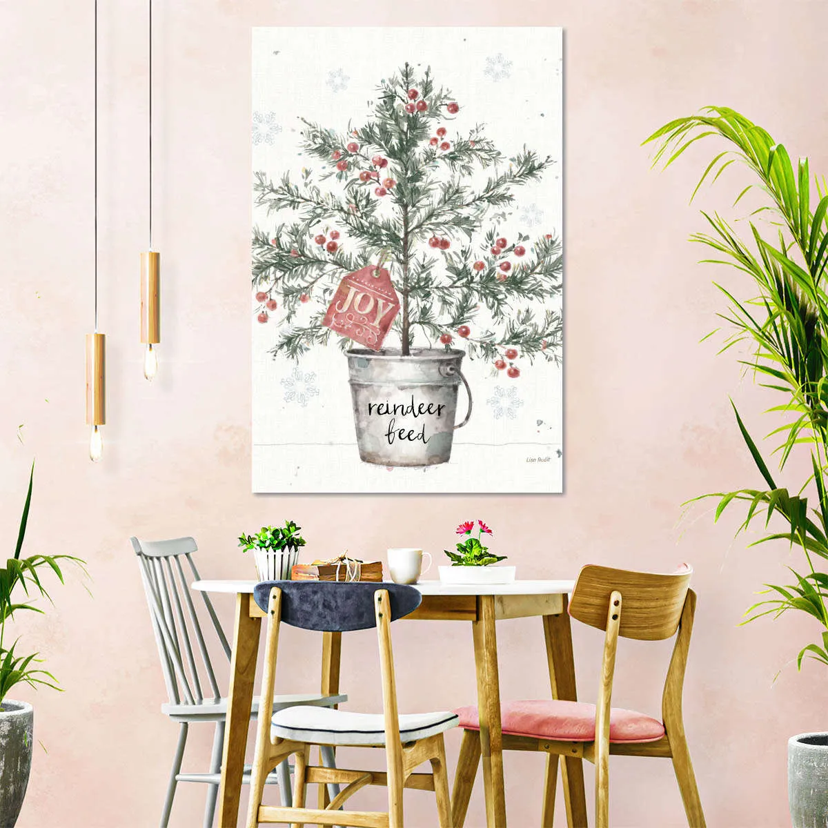 A Christmas Weekend I Greenery Wall Art