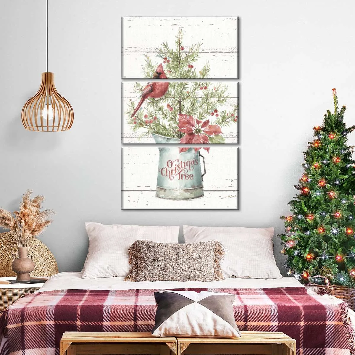 A Christmas Weekend II Shiplap Wall Art