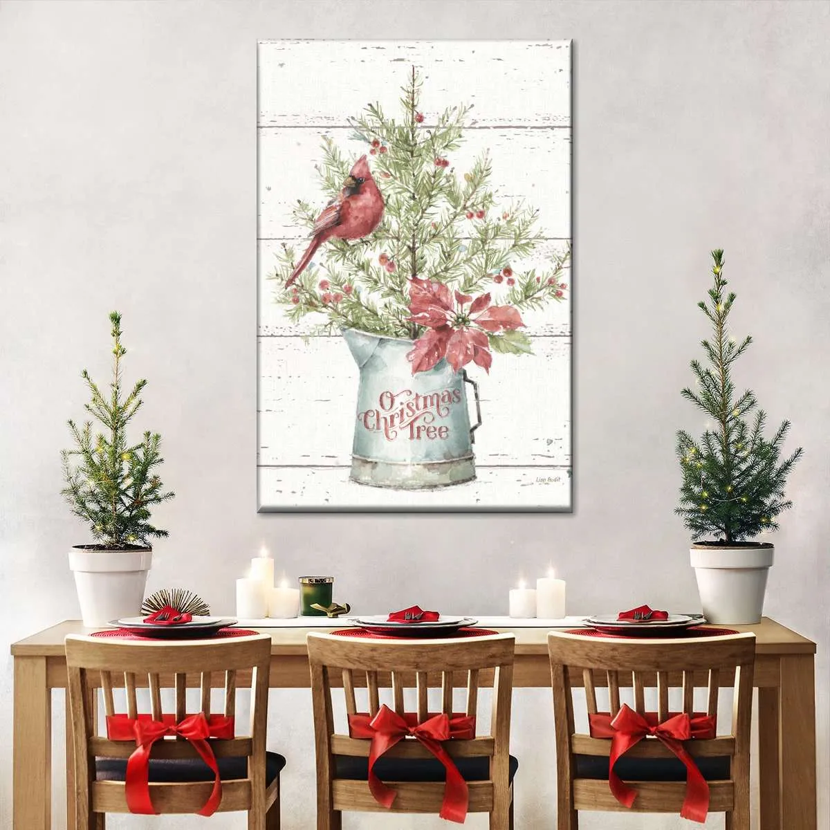 A Christmas Weekend II Shiplap Wall Art