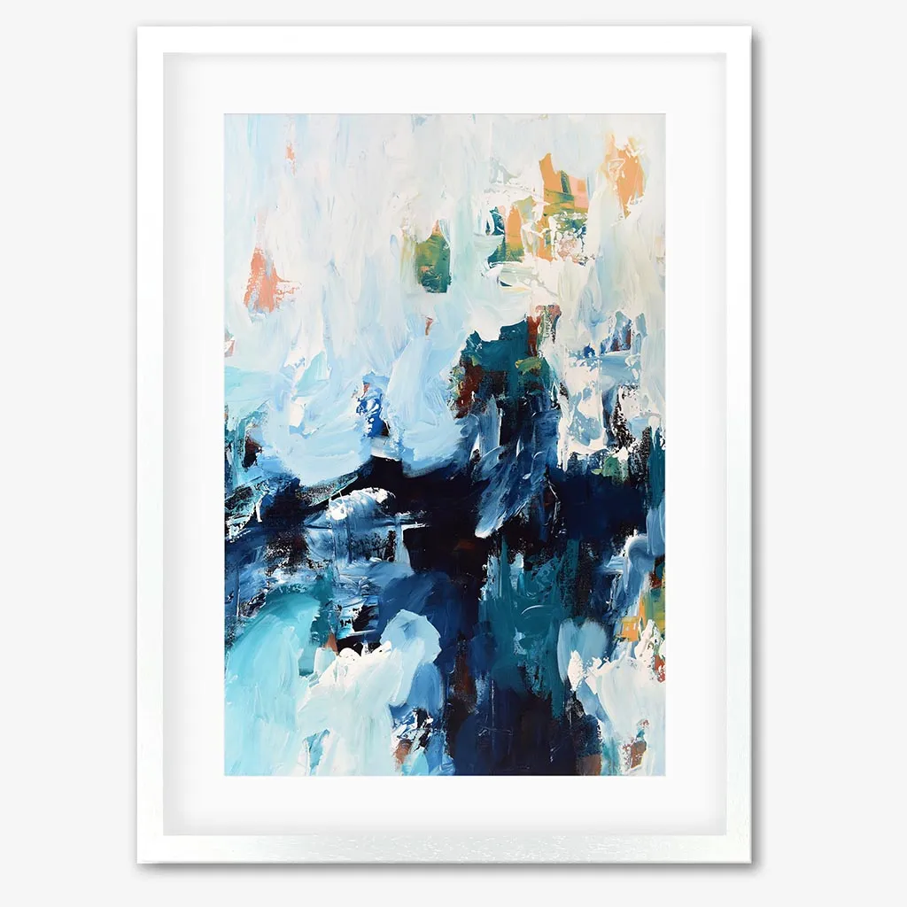 Abstract Blue Tones - Print Set Of 2