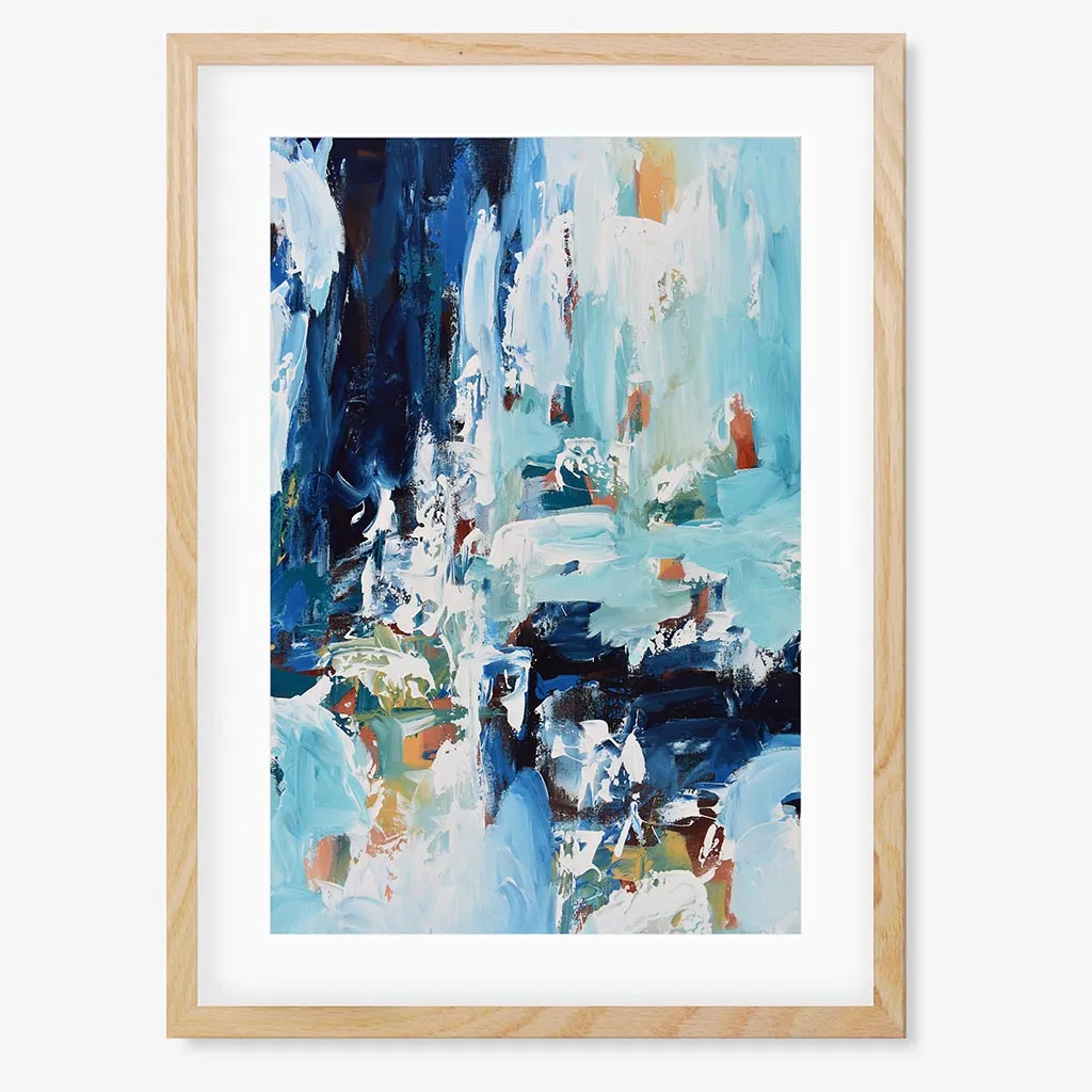 Abstract Blue Tones - Print Set Of 2