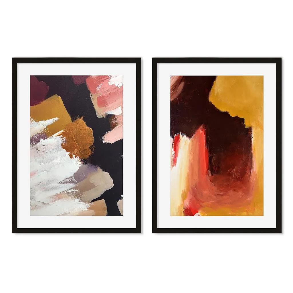 Abstract Texture Set Of 2 Prints