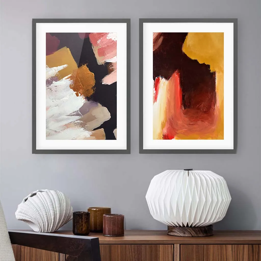 Abstract Texture Set Of 2 Prints