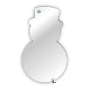 Acrylic Blank Clear Snowman 65x38