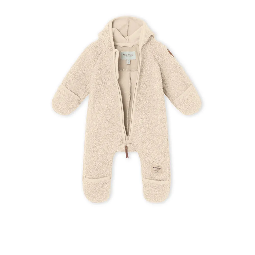 Adel Teddyfleece Jumpsuit. GRS Sand Dollar