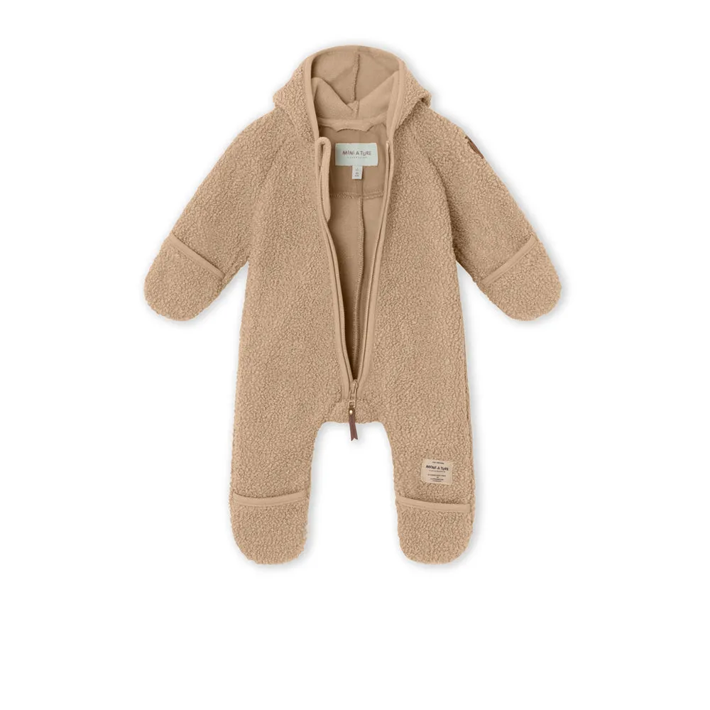 Adel Teddyfleece Jumpsuit. GRS Savannah Tan