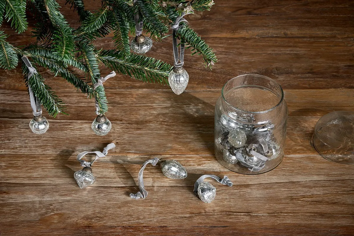 Adisa Bauble Jar - Antique Silver (Set of 16)