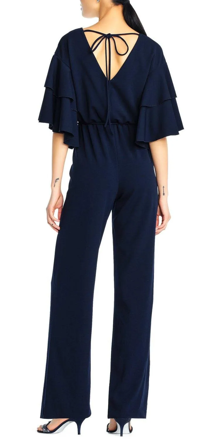 Adrianna Papell AP1E203073 Scoop Neck Jumpsuit