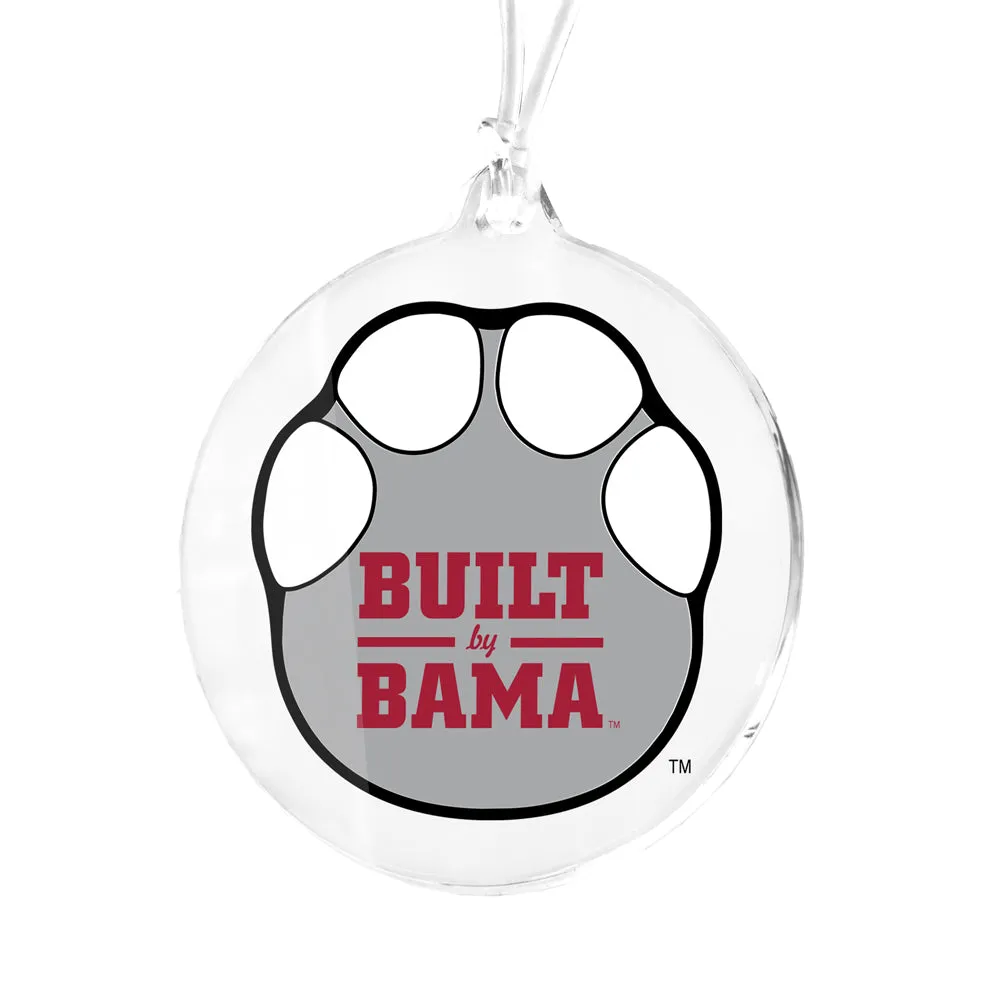 Alabama Crimson Tide - Built By Bama Ornament & Bag Tag