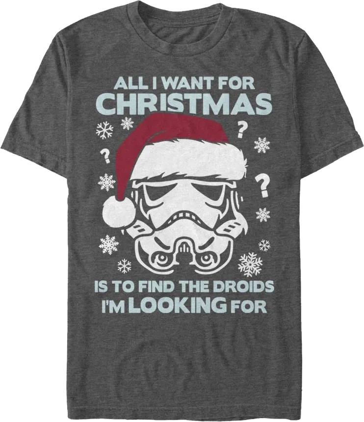 All I Want For Christmas Star Wars T-Shirt