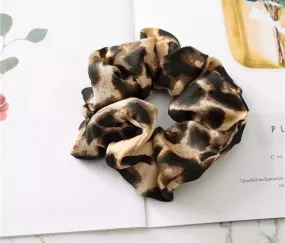 Animal Print Scrunchie - Golden Brown