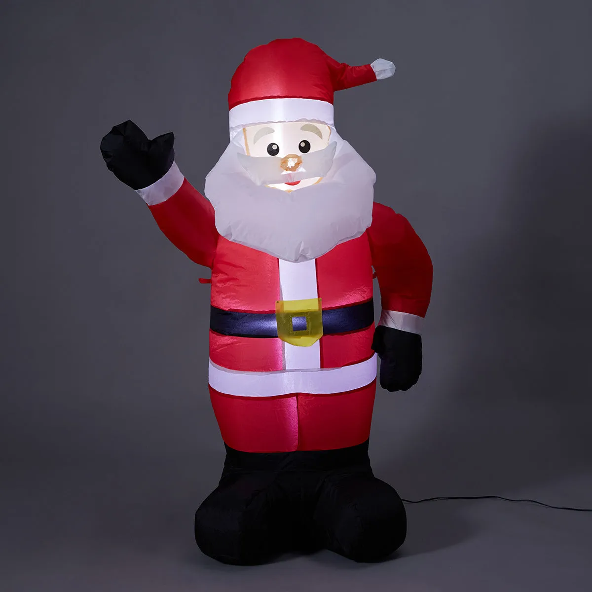 Anko Christmas Festive1.2m Inflatable Santa with Fixing Hooks & Ropes