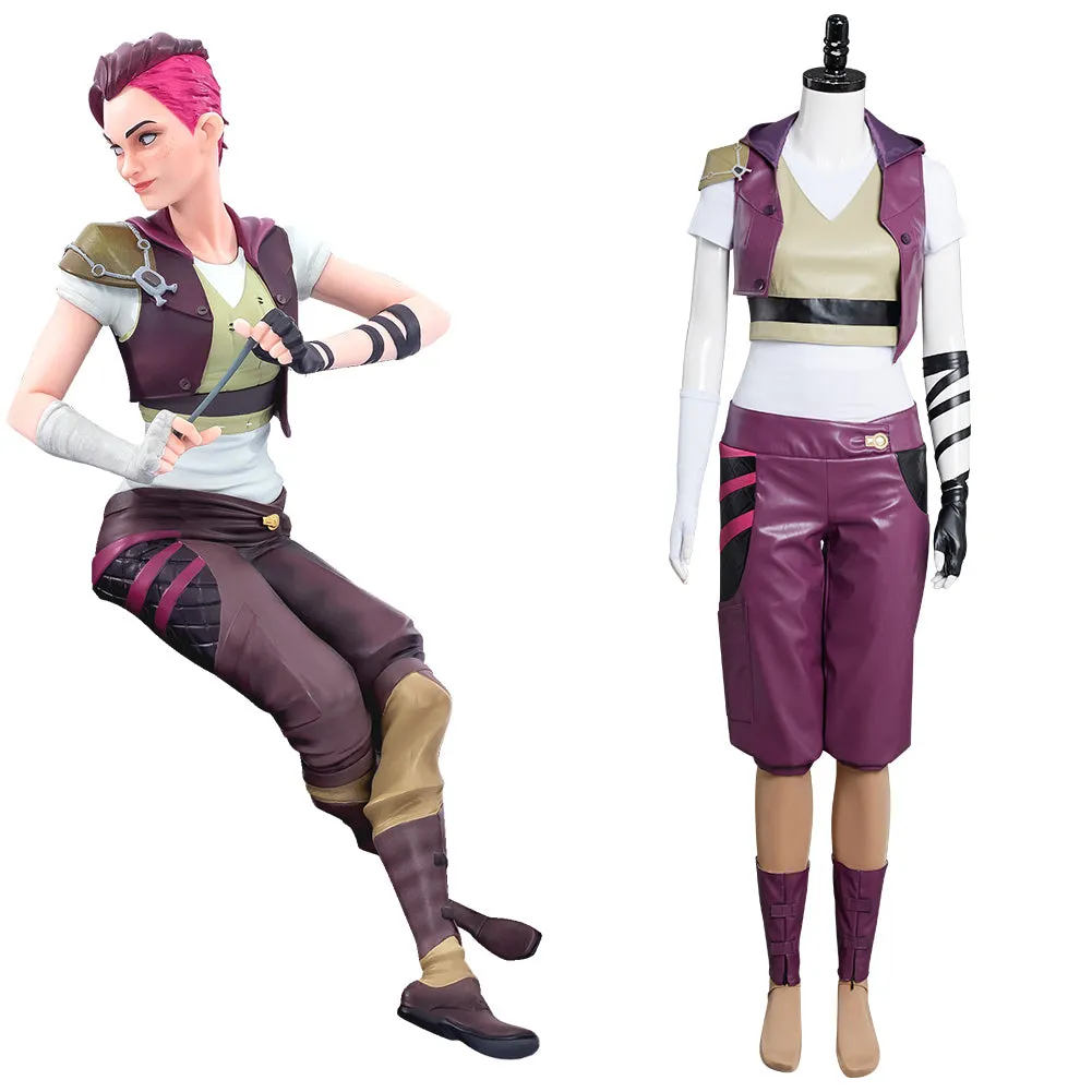 Arcane: League of Legends Adult Vi Cosplay Costume