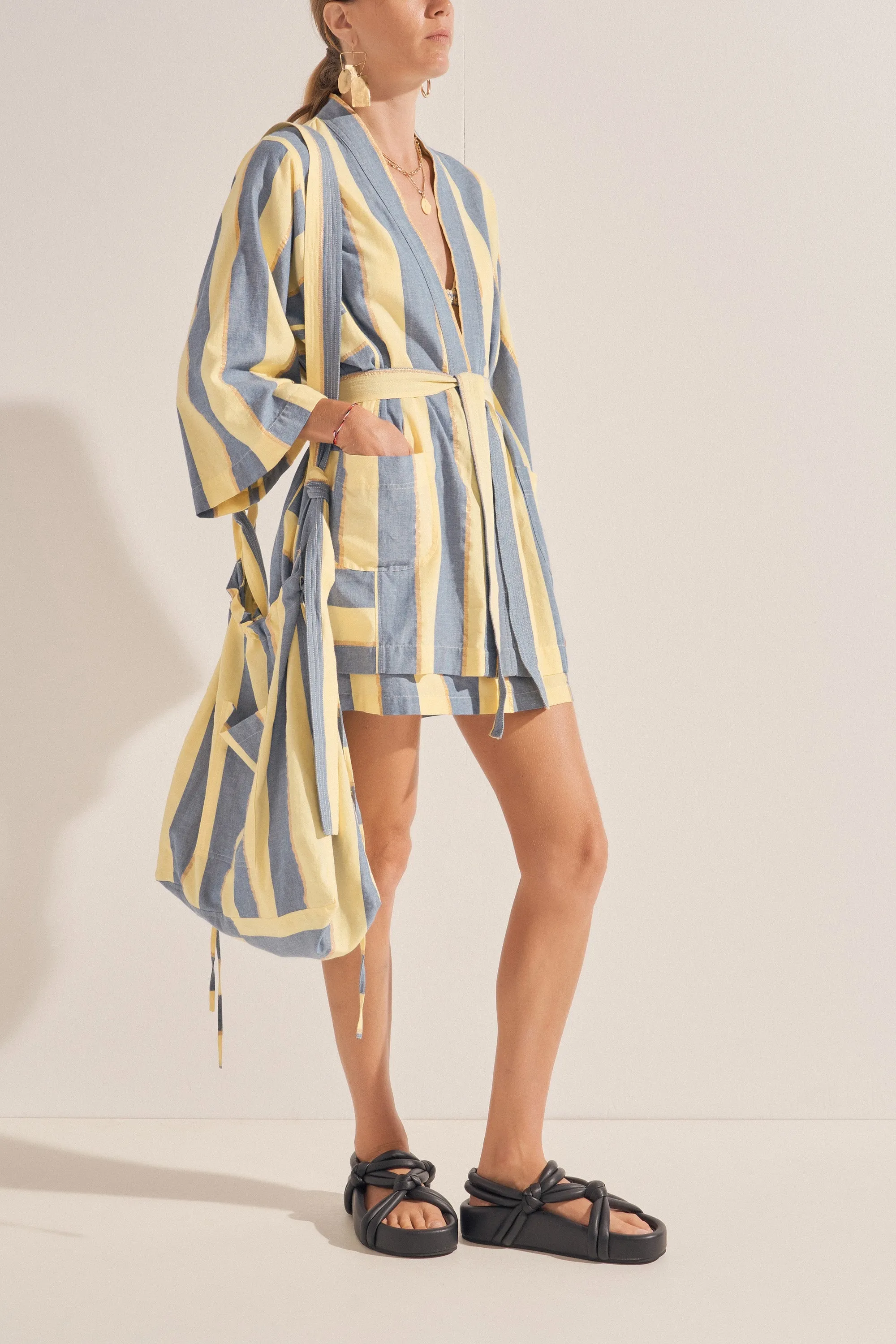 Ariane Xania Stripe Kimono Robe