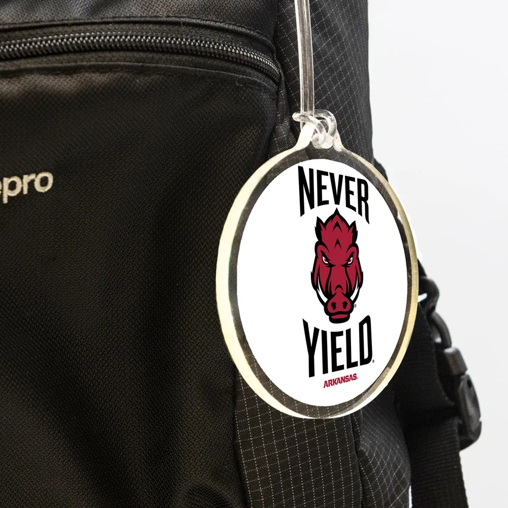 Arkansas Razorbacks - Arkansas Never Yield Ornament & Bag Tag