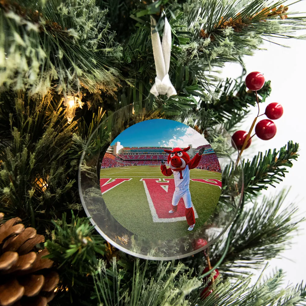 Arkansas Razorbacks - Big Red End Zone Ornament & Bag Tag