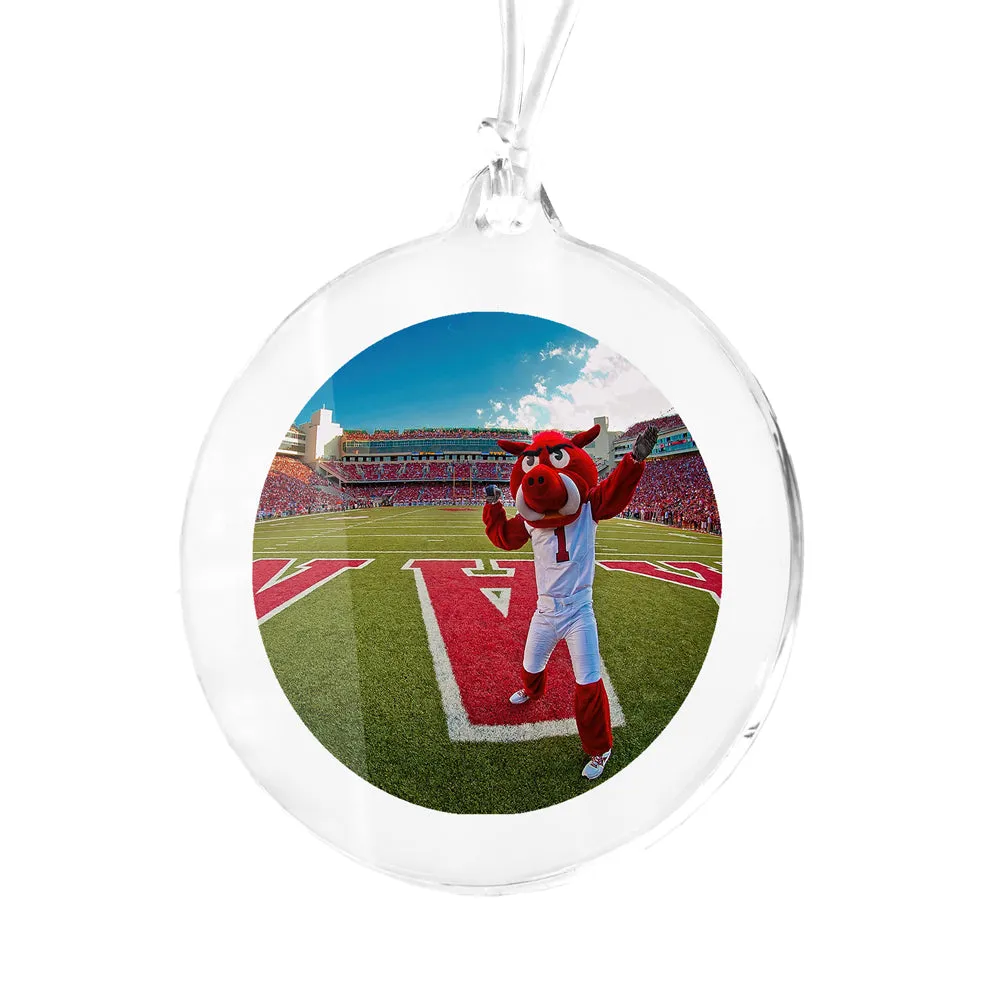 Arkansas Razorbacks - Big Red End Zone Ornament & Bag Tag