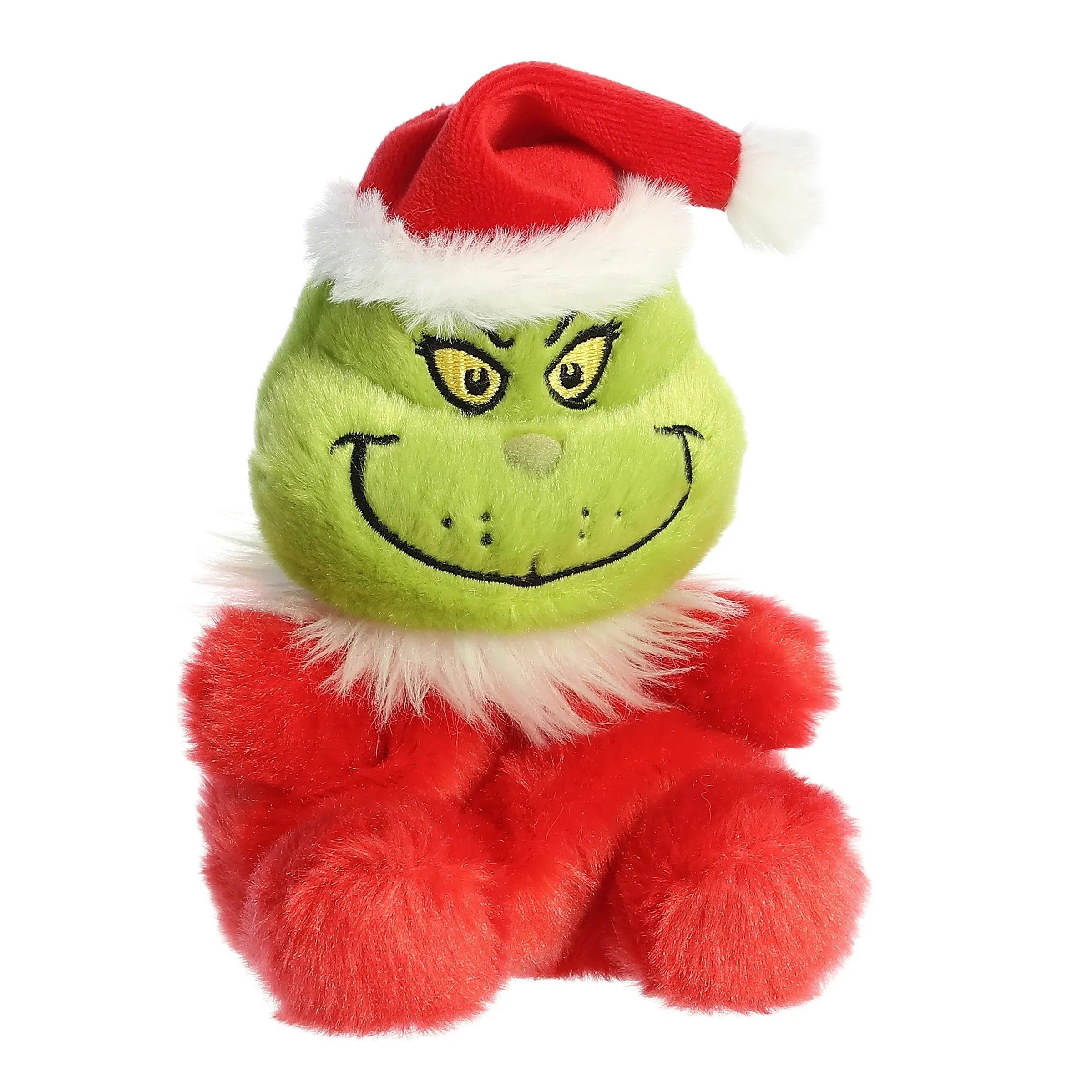 Aurora Dr. Seuss The Grinch 5" Santa Grinch Palm Pals Plush Toy