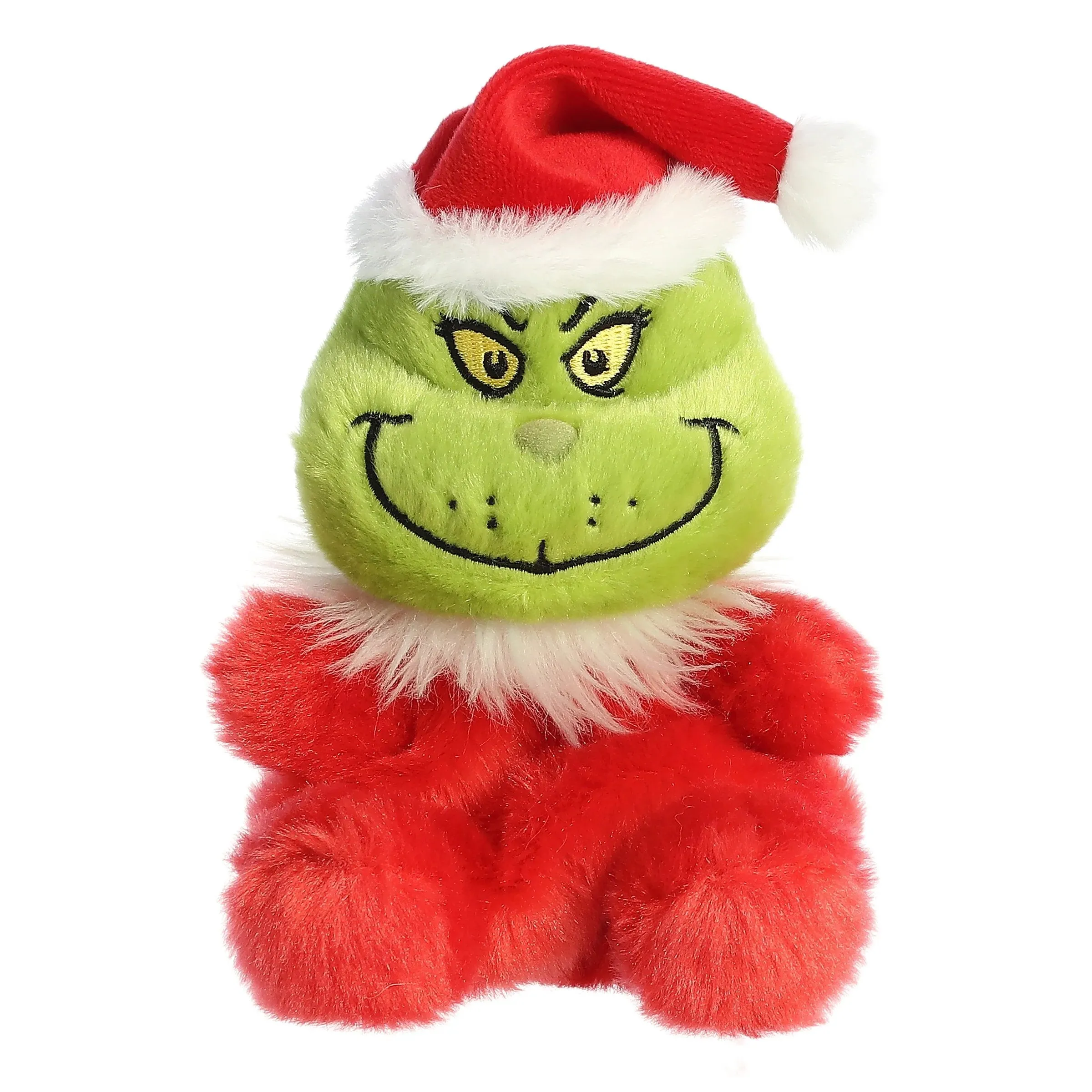 Aurora Dr. Seuss The Grinch 5" Santa Grinch Palm Pals Plush Toy