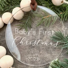 Baby's First Christmas 2023 | Acrylic Ornament *